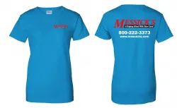 Messicks Apparel #G200LSA Messicks Ladies Sapphire Blue T-Shirt