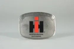 Case IH IH "FARMING IS OUR BUSINESS" BRUSHED PEWTER BELT BUCKLE Part #ZJD618