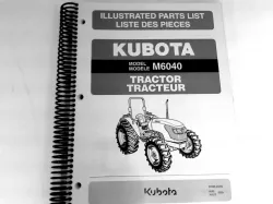 Kubota M6040 Parts Manual Part #97898-23292