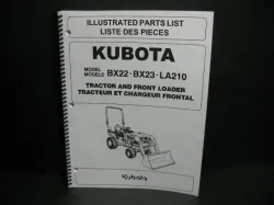Kubota BX1800/BX2200/BX22 & BX23 Parts Manual Part #97898-41391