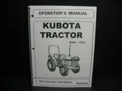 Kubota #32330-19712 L2500DT Owners  Manual
