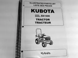 Kubota BX1500 Parts Manual Part #97898-41411