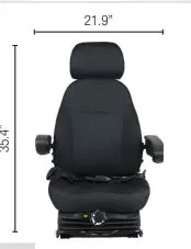 Case IH #SEA-SC253000X Economy Cab Suspension Seat, Black