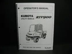 Kubota RTV900 Owners Manual Part #K7561-71217