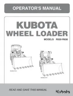 Kubota R530 R630 Operators Manual Part #R5611-81301