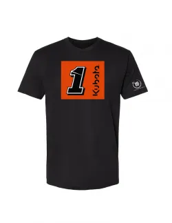 Kubota / Ross Chastain # 1 Square Black T-Shirt - XL Part#RCK1002-4