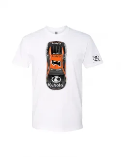 Kubota #RCK1000 Kubota / Ross Chastain # 1 Car White T-Shirt