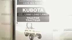Kubota Parts Manual- L5060, L5460,L6060 Part #97898-25700