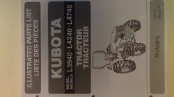 Kubota #97898-23500 L3940 L4240 L4740 ROPS Variant Parts Manual