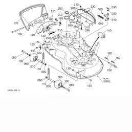 Kubota t2080 2025 mower deck parts