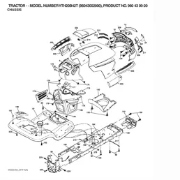 Husqvarna YTH20B42 T, 96043002000, 960430020, 2006-01 Parts Diagrams