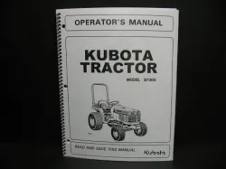 Kubota #6C090-63112 B7300HSD Operators Manual   