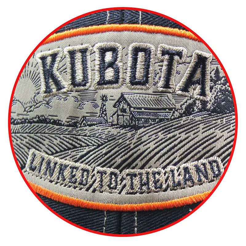 Image 2 for #KB07-1229 Kubota Linked Land Mesh SnapBack Cap