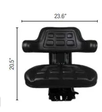 Case IH #SEA-14010BEX Universal Seat, Black
