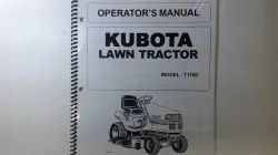 Kubota  T1760 Owners Manual  Part #K1142-71212