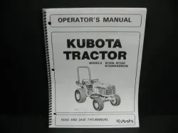 Kubota #6C120-63113 B7400 B7500 Operators Manual