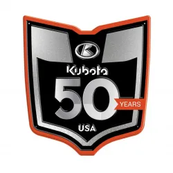 Kubota 50th Anniversary Aluminum Sign Part #KBTF008
