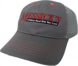 Messicks Apparel #KT19A-H442 Messick's/Kubota Charcoal Twill w/ Grey Mesh Cap