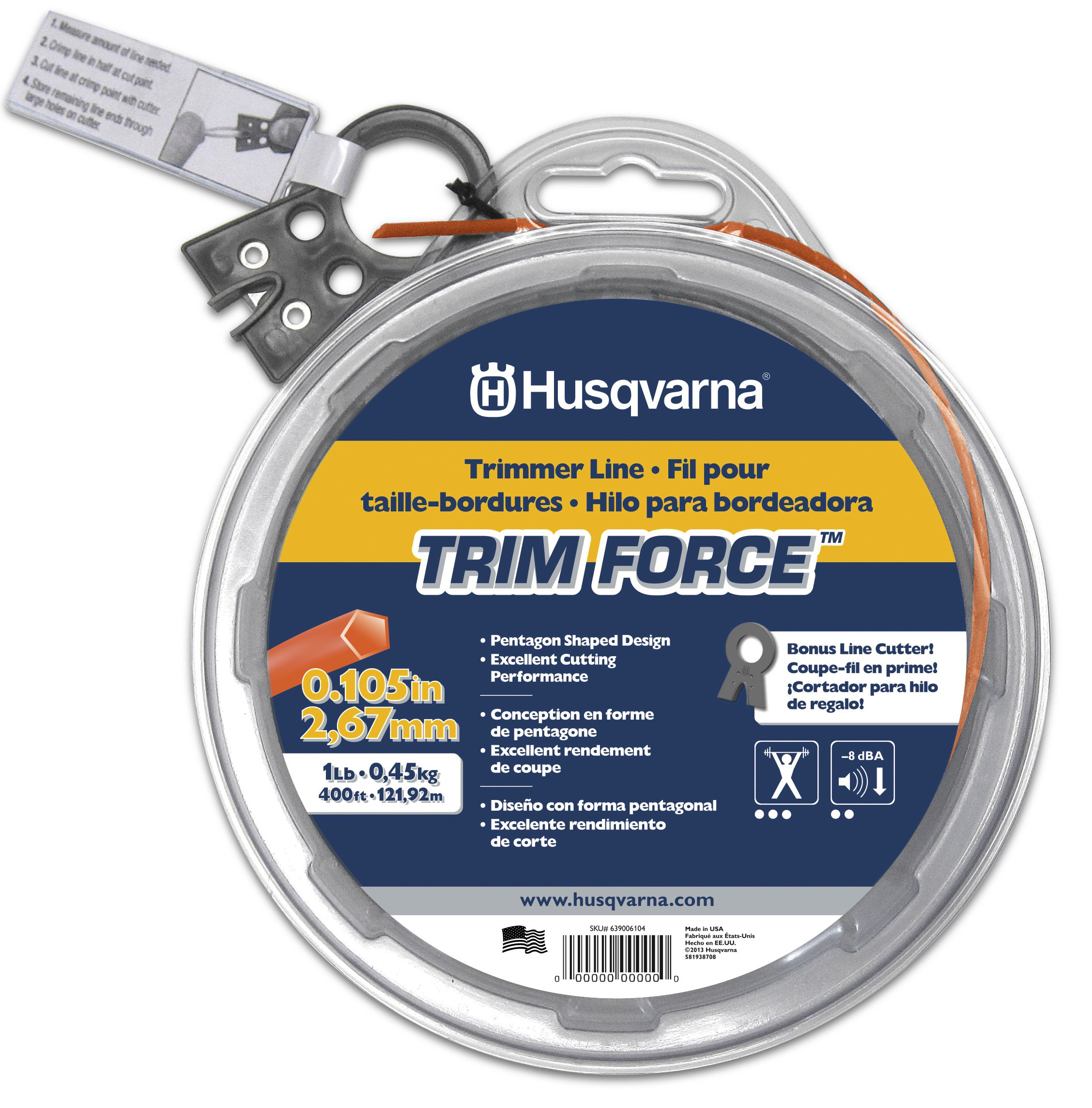 Husqvarna #639006115 105X230' TR Trim Force Line