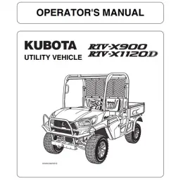 Kubota OM - RTV-X900,RT Part #K7591-73511