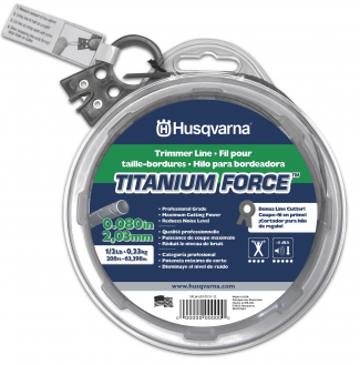 Husqvarna #639005112 0.080 In 1 lb. Donut Titanium Force Trimmer Line