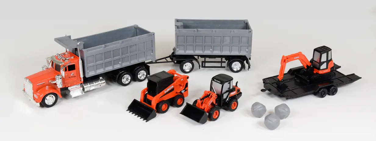 Image 1 for #77700-08701 Kubota Construction Equipment & Dump Truck Playset