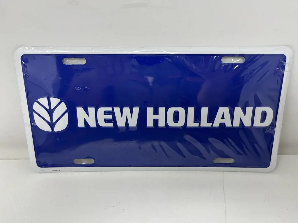 Image 2 for #20-0519 New Holland Blue / White License Plate