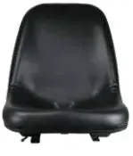 Case IH #SEA-46000BEX High Steel Back Pan Seat, Black