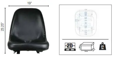 Image 2 for #SEA-46000BEX High Steel Back Pan Seat, Black