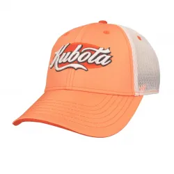 Kubota #KT17A-H30 Kubota Women's Orange And White Cap