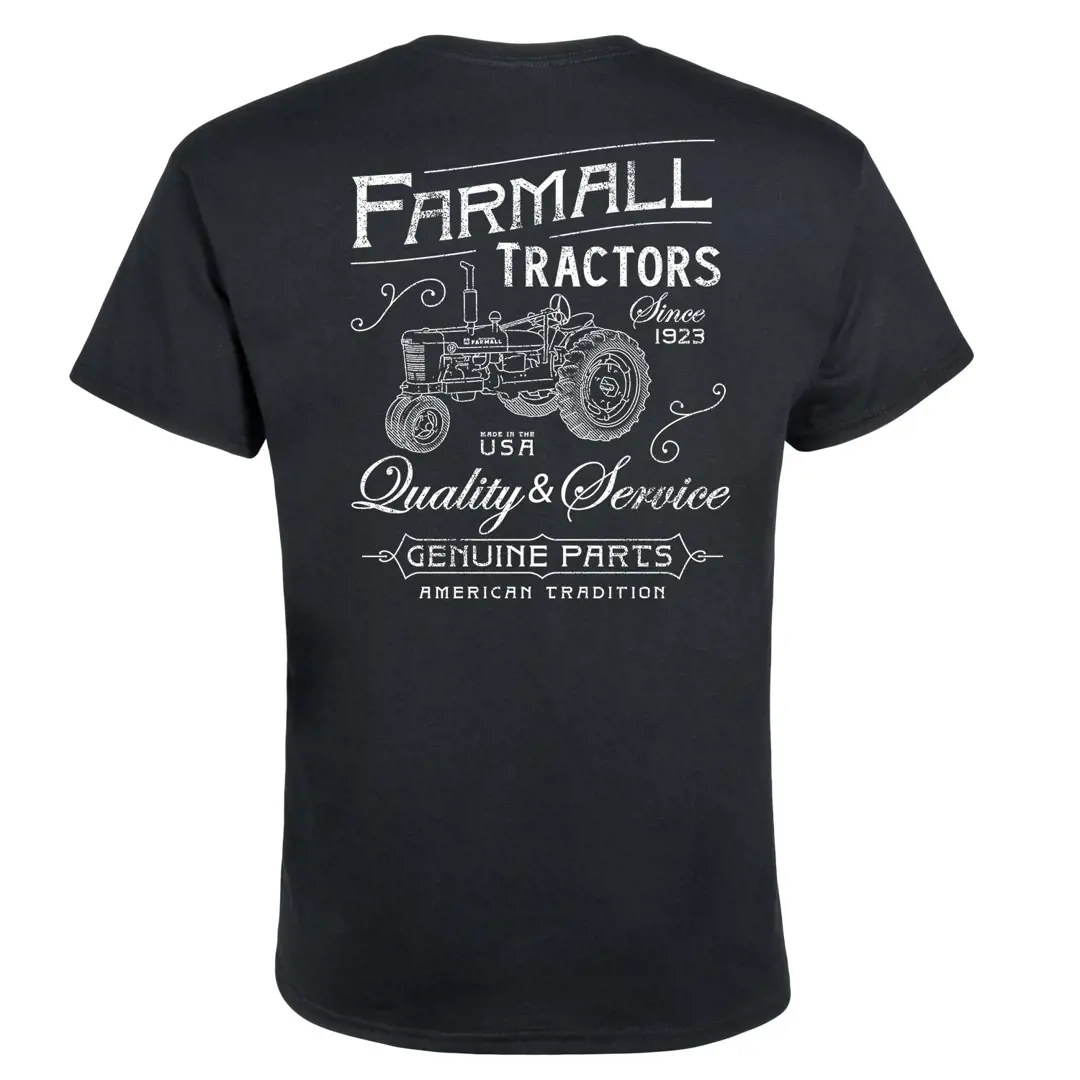 Image 1 for #D16036-G20047BLA Vintage Farmall Tractor Mens T-Shirt