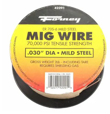 Image 1 for #F42291 ER70S-6, MIG Welding Wire, Mild Steel, .030 in Diameter x 2 Pound Spool