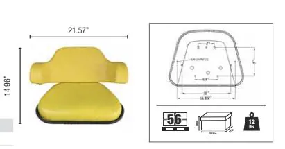 Image 2 for #SEA-JD5550YEX JD Two Piece Cushion Set, Yellow
