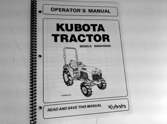 Kubota B2630HSD B3030HSD B3030HSDC Operators Manual Part #6C200-63113
