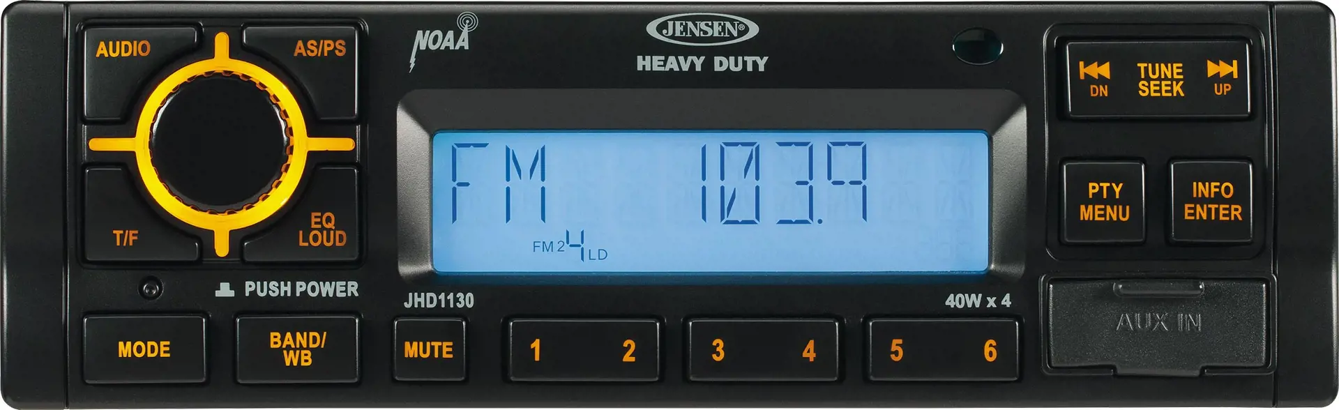 New Holland ZAEJHD1130HD JENSEN AM/FM/RBDS/WB Heavy Duty Radio