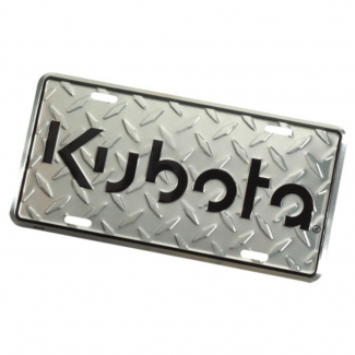 Apparel & Collectibles Kubota License Plate - Diamond Plated Part #94570