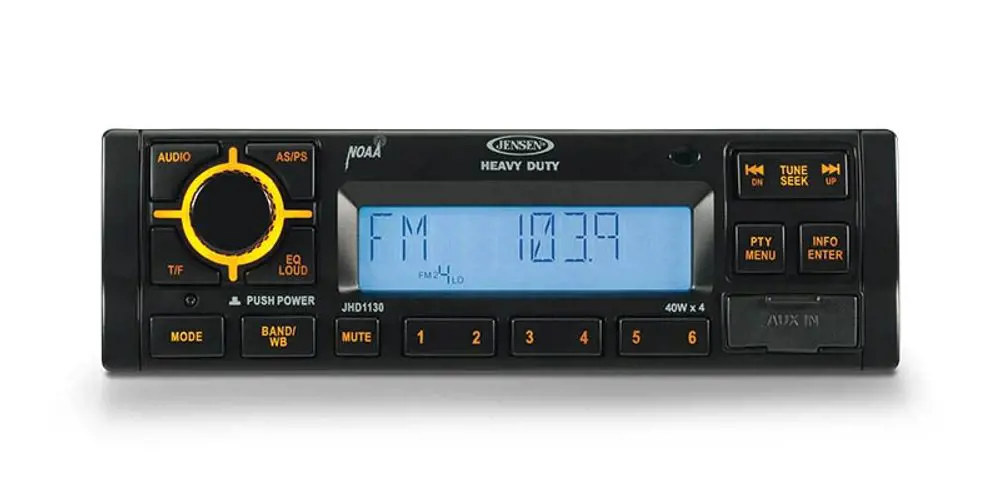 New Holland ZAEJHD1130HD JENSEN AM/FM/RBDS/WB Heavy Duty Radio