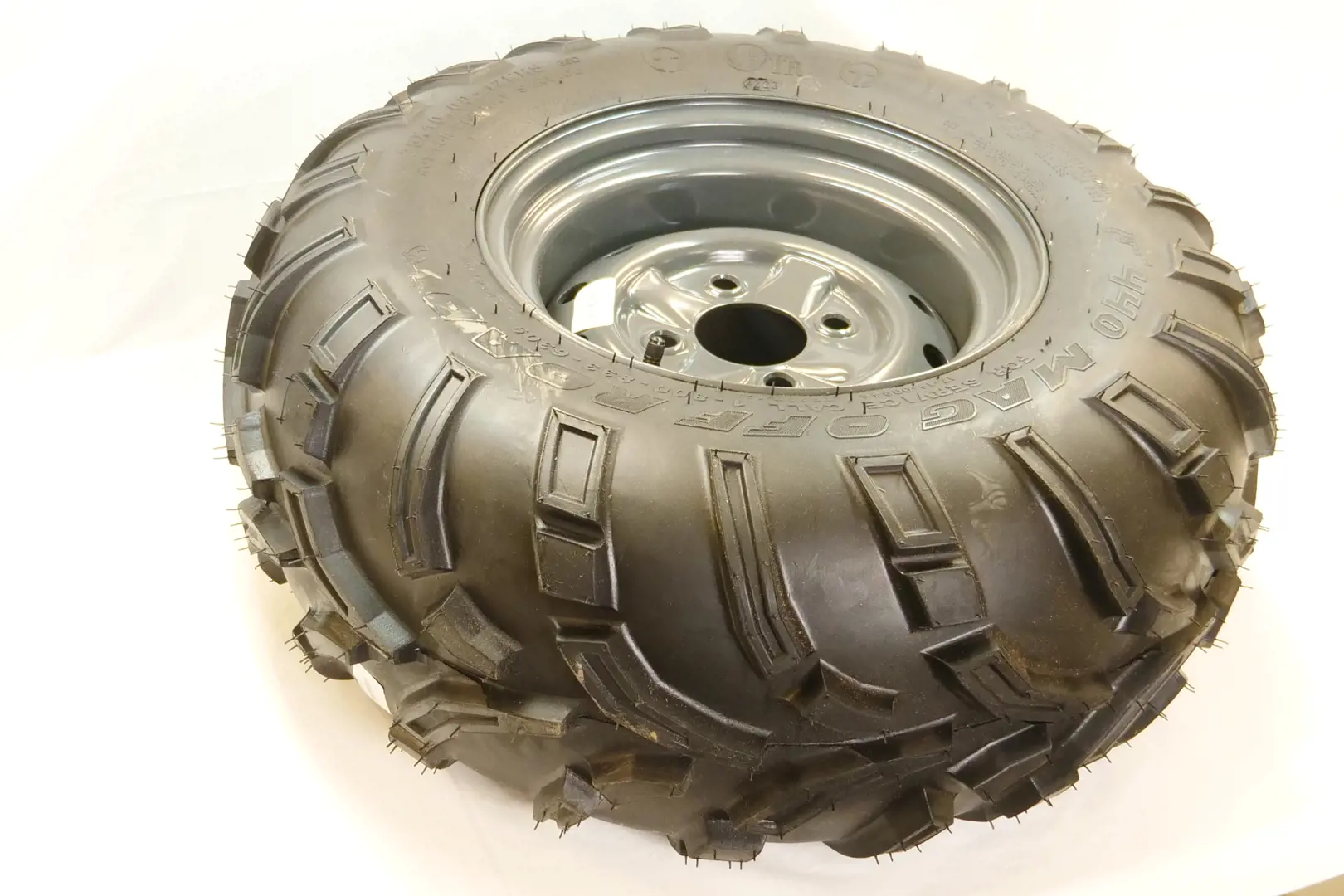 Image 1 for #K7591-19112 ATV Steel Wheel Tire, ASSY (LH 25X10-12)