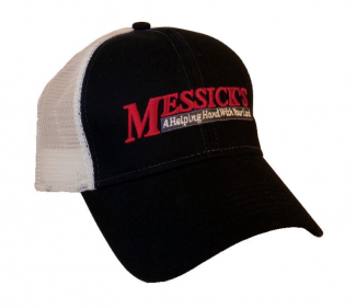 Messick's Apparel #I3025 Messick's Black & White Hat