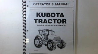 Kubota #3T405-99712 M100XDTC/M126XDTC/ M135XDTC  Owners Manual