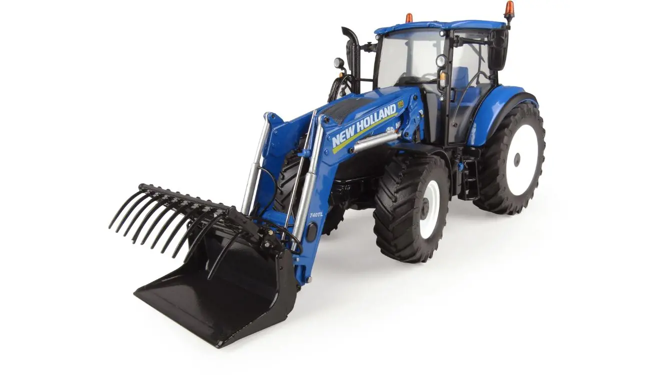 Image 1 for #UH4958 1:32 New Holland T5.120 w/ 740TL Loader