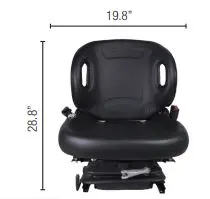 Case IH #SEA-509SDIBEX Universal Industrial Suspension Seat, Black