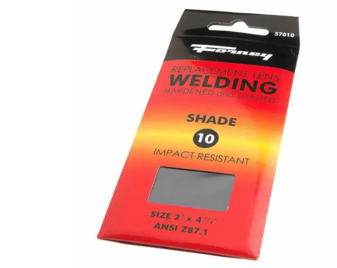 Image 1 for #F57010 Welding Lens, 2" x 4-1/4", Shade #10