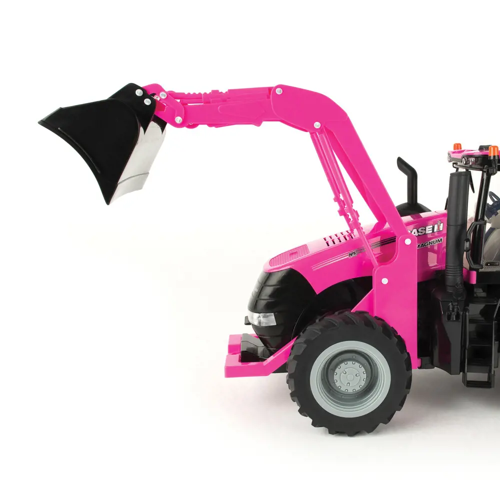 Image 2 for #ZFN47430 1:16 Case IH Magnum Pink Tractor w/ Loader - Big Farm Series