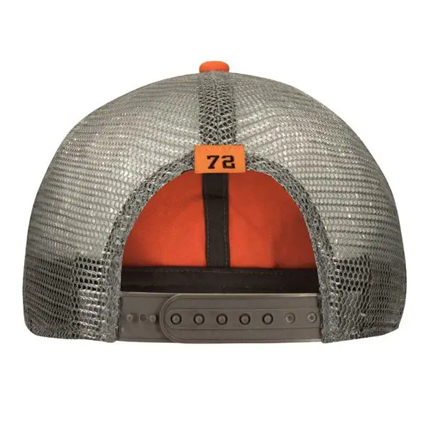 Image 2 for #KT17A-H39 Kubota Simple Orange Cap w/ Trucker Mesh & Front Patch