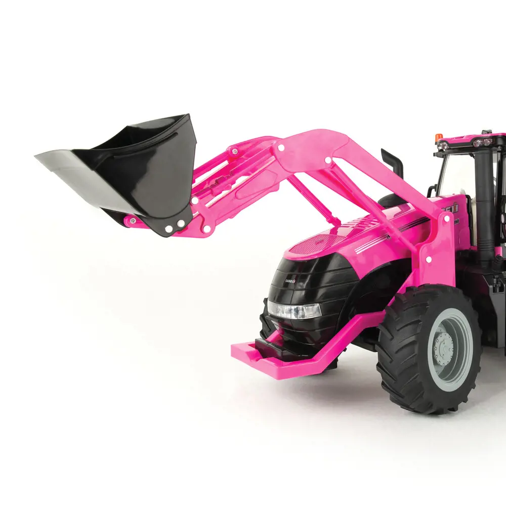 Image 3 for #ZFN47430 1:16 Case IH Magnum Pink Tractor w/ Loader - Big Farm Series