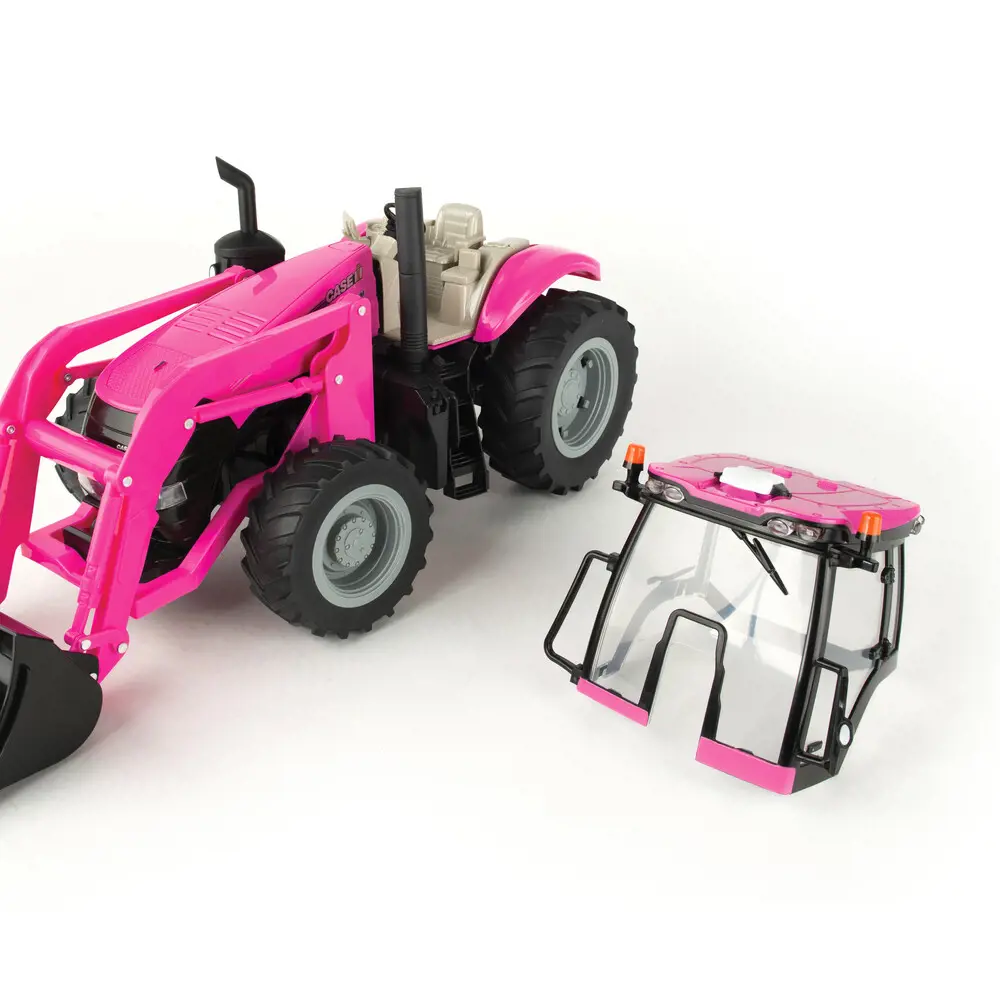 Image 5 for #ZFN47430 1:16 Case IH Magnum Pink Tractor w/ Loader - Big Farm Series