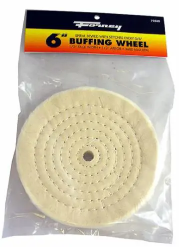 Image 1 for #F72040 Cotton Buffing Wheel, 6" x 1/2"