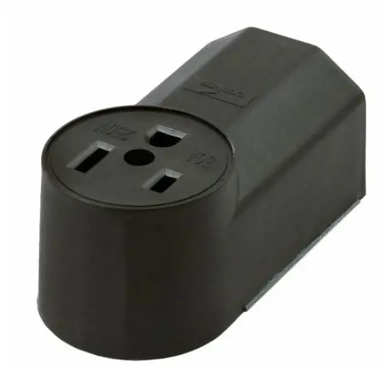Image 1 for #F58402 Plastic Wall Receptacle, 220-Volt (32534)