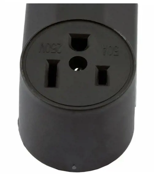 Image 2 for #F58402 Plastic Wall Receptacle, 220-Volt (32534)